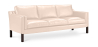 Buy Design Sofa 2213 (3 seats) - Premium Leather Ivory 13928 at MyFaktory