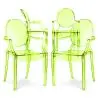 Buy X4 Armchair Louis King Design Transparent Green transparent 16464 home delivery