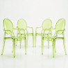 Buy X4 Armchair Louis King Design Transparent Green transparent 16464 home delivery