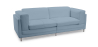 Buy Cava Design Sofa (2 seats) - Faux Leather Light blue 16611 with a guarantee
