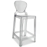 Buy Bar stool with backrest Victoire - 65cm - Design Transparent Grey transparent 58805 - prices