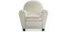 Buy Club Armchair - Faux Leather Ivory 54286 with a guarantee