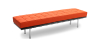 Buy City Bench (3 seats) - Faux Leather Orange 13222 - in the EU