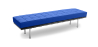 Buy City Bench (3 seats) - Faux Leather Dark blue 13222 home delivery