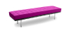 Buy City Bench (3 seats) - Faux Leather Fuchsia 13222 in the Europe