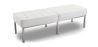 Buy Bench Upholstered in Polyurethane - 3 Seats - Yaner White 13216 - prices
