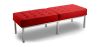 Buy Bench Upholstered in Polyurethane - 3 Seats - Yaner Red 13216 in the Europe