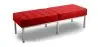 Buy Bench Upholstered in Polyurethane - 3 Seats - Yaner Red 13216 in the Europe