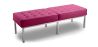 Buy Bench Upholstered in Polyurethane - 3 Seats - Yaner Pink 13216 home delivery