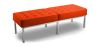 Buy Bench Upholstered in Polyurethane - 3 Seats - Yaner Orange 13216 with a guarantee