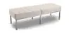 Buy Bench Upholstered in Polyurethane - 3 Seats - Yaner Ivory 13216 at MyFaktory