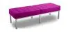 Buy Bench Upholstered in Polyurethane - 3 Seats - Yaner Fuchsia 13216 home delivery