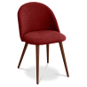 Buy Dining Chair - Upholstered in Fabric - Scandinavian Style -Bennett Red 58982 at MyFaktory