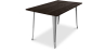 Buy Bistrot Metalix Industrial Dining Table - 140 cm - Dark Wood Steel 58996 - in the EU