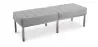 Buy Bench (3 seats) - Premium Leather Grey 13217 home delivery