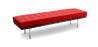 Buy City Bench (3 seats) - Premium Leather Red 13223 in the Europe