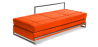 Buy Daybed - Premium Leather Orange 15431 - in the EU