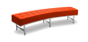 Buy Montes  Sofa Bench - Faux Leather Orange 13700 with a guarantee