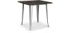 Buy Bistrot Metalix Industrial Dining Table - 80 cm - Dark Wood Steel 58995 - in the EU