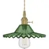 Buy Gold metal and glass wall lamp - Sven Green 59165 - in the EU