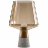 Buy Stone and smoked glass lamp - Seren Brown 59166 - in the EU