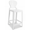 Buy Bar stool with backrest Victoire - 65cm - Design Transparent White 58805 in the Europe