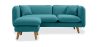 Buy Scandinavian style corner sofa - Eider Turquoise 58759 - in the EU