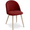 Buy Dining Chair - Upholstered in Fabric - Scandinavian Style -Bennett  Red 59261 at MyFaktory