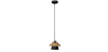 Nordic Pendant Lamp in Wood and Metal - Gerard - Black