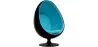 Buy Armchair Ele Chair Style - Black Exterior - Faux Leather Turquoise 44502 in the Europe