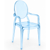 Buy Transparent Dining Chair - Armrest Design - Louis King Blue transparent 16461 with a guarantee