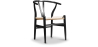 Buy Dining Chair Scandinavian Design Wooden Cord Seat - Wish Black 16432 - in the EU