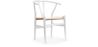 Buy Dining Chair Scandinavian Design Wooden Cord Seat - Wish White 16432 at MyFaktory