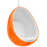 Buy Hanging Chair Egg – Fabric Upholstered Relaxation Chair – Ele Light orange 59352 home delivery