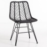 Buy Synthetic wicker dining chair - Valery Black 59254 - in the EU