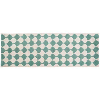 Buy Designer Wool Rug - Gudar Ivory / Green 58450 in the Europe 