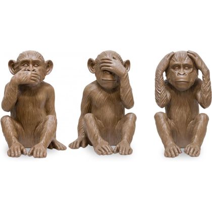 Buy Decorative Design Figures - Monkeys - Sensa Brown 58449 in the Europe 