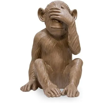 Buy Decorative Design Figure - Blind Monkey - Sense Brown 58446 in the Europe 