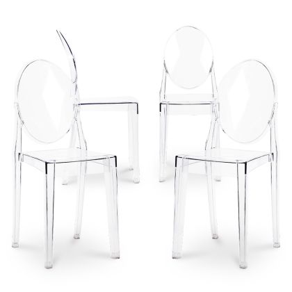 Buy X4 Dining chair Victoire Design Transparent Grey transparent 16459 in the Europe 