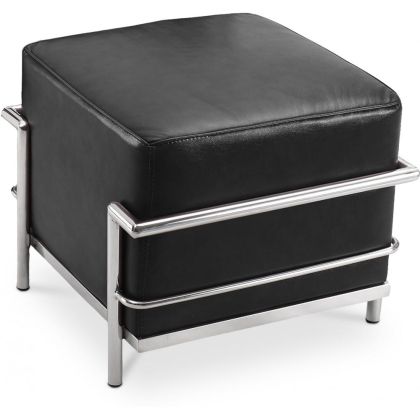 Buy SQUAR Footrest (Ottoman) - Premium Leather Black 55761 with a guarantee 
