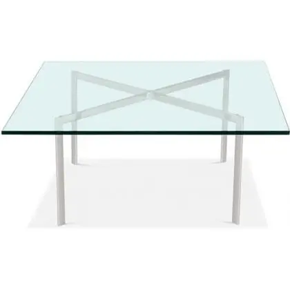Buy City Coffee Table - Square - 19mm Glass Steel 13309 in the Europe 