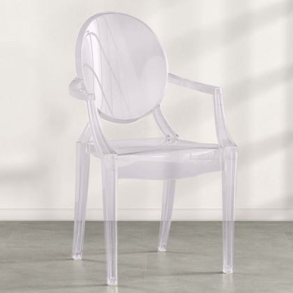 Buy  Children Armchair Louis King Design Transparent Purple transparent 54010 - in the EU 