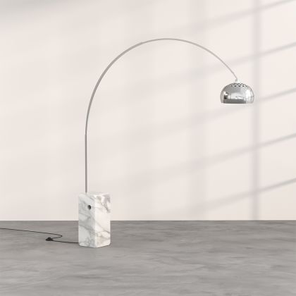 Buy Floor Lamp with Marble Base - Living Room Lamp - Arc White 13692 in the Europe 