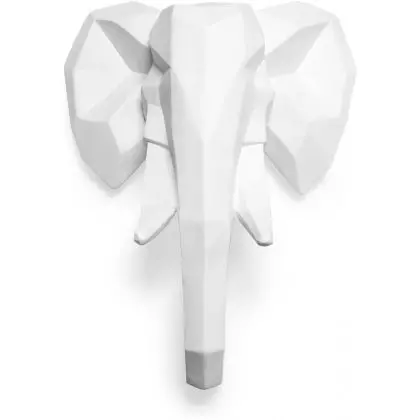Buy Origami Elephant Head - Resin White 58956 - in the EU 