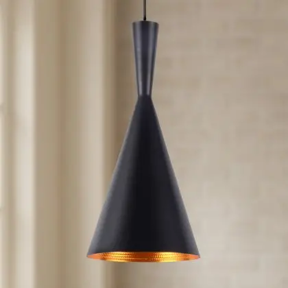 Buy Tall Shade Pendant Lamp - Aluminium Black 22728 in the Europe 
