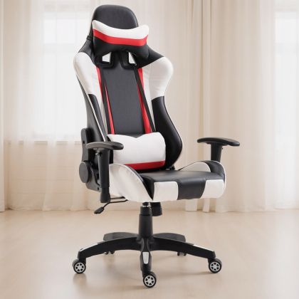 Buy Gaming Desk Chair Reclinable 180º Ergonomic  White 59025 in the Europe 