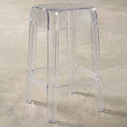 Buy Bar Stool Victoire - 65cm - Design Transparent Transparent 29573 - prices 