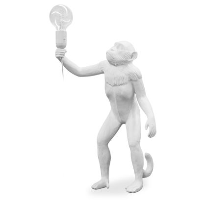 Buy Table Lamp - Monkey Living Room Lamp - Reni White 58443 - prices 