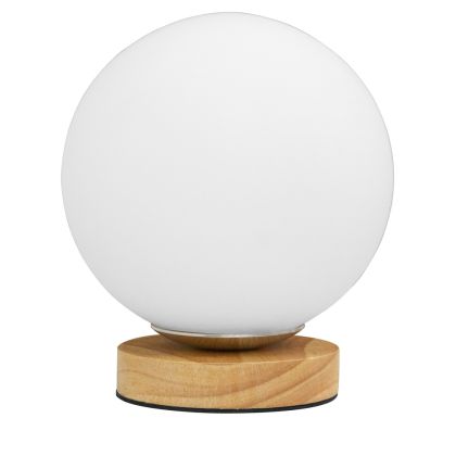 Buy Wooden base globe lamp - Manen Natural wood 59169 with a guarantee 