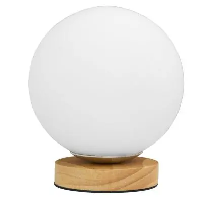 Buy Wooden base globe lamp - Manen Natural wood 59169 with a guarantee 